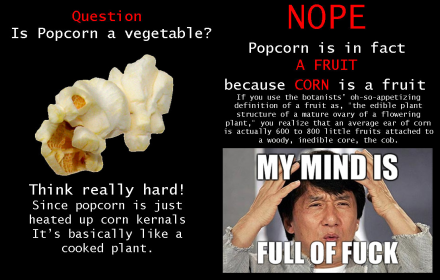 Popcorn a Fruit