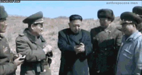 north korea kim un jong fire gun surprize