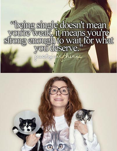 Crazy Cat Lady Just a Girly thing Meme